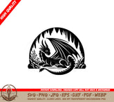 Dragon Cave Nap SVG - Digital Product in Various File Formats